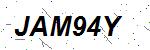 CAPTCHA verification image containing distorted text characters