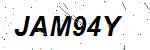 CAPTCHA verification image containing distorted text characters