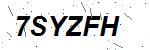 CAPTCHA verification image containing distorted text characters