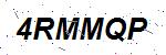 CAPTCHA verification image containing distorted text characters