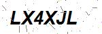 CAPTCHA verification image containing distorted text characters