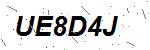CAPTCHA verification image containing distorted text characters