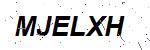 CAPTCHA verification image containing distorted text characters