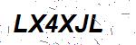 CAPTCHA verification image containing distorted text characters