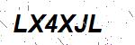 CAPTCHA verification image containing distorted text characters