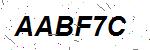 CAPTCHA verification image containing distorted text characters