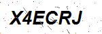 CAPTCHA verification image containing distorted text characters