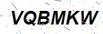 CAPTCHA verification image containing distorted text characters