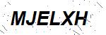 CAPTCHA verification image containing distorted text characters