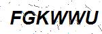 CAPTCHA verification image containing distorted text characters