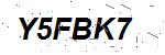 CAPTCHA verification image containing distorted text characters