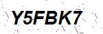CAPTCHA verification image containing distorted text characters