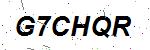 CAPTCHA verification image containing distorted text characters