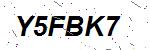 CAPTCHA verification image containing distorted text characters