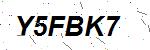 CAPTCHA verification image containing distorted text characters