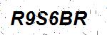 CAPTCHA verification image containing distorted text characters