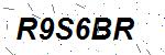CAPTCHA verification image containing distorted text characters
