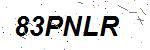 CAPTCHA verification image containing distorted text characters