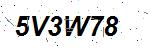 CAPTCHA verification image containing distorted text characters