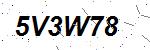 CAPTCHA verification image containing distorted text characters