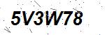 CAPTCHA verification image containing distorted text characters