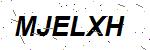 CAPTCHA verification image containing distorted text characters