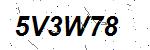 CAPTCHA verification image containing distorted text characters