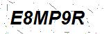 CAPTCHA verification image containing distorted text characters