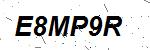 CAPTCHA verification image containing distorted text characters