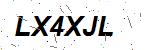 CAPTCHA verification image containing distorted text characters