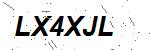 CAPTCHA verification image containing distorted text characters