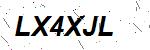 CAPTCHA verification image containing distorted text characters