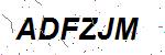 CAPTCHA verification image containing distorted text characters