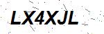 CAPTCHA verification image containing distorted text characters