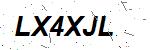 CAPTCHA verification image containing distorted text characters