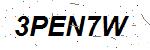 CAPTCHA verification image containing distorted text characters