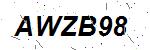 CAPTCHA verification image containing distorted text characters