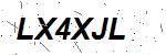 CAPTCHA verification image containing distorted text characters