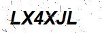 CAPTCHA verification image containing distorted text characters