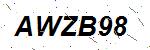 CAPTCHA verification image containing distorted text characters