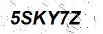 CAPTCHA verification image containing distorted text characters