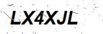 CAPTCHA verification image containing distorted text characters