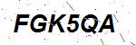 CAPTCHA verification image containing distorted text characters