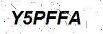 CAPTCHA verification image containing distorted text characters