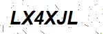 CAPTCHA verification image containing distorted text characters