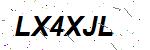 CAPTCHA verification image containing distorted text characters