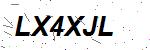 CAPTCHA verification image containing distorted text characters