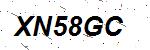CAPTCHA verification image containing distorted text characters