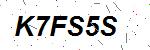 CAPTCHA verification image containing distorted text characters
