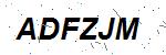 CAPTCHA verification image containing distorted text characters